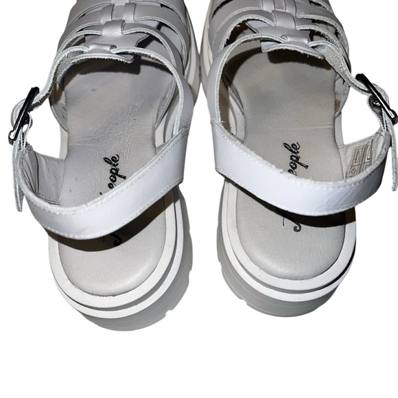 Free People Delaney Sandal In White Sz 7 - Picture 5 of 12